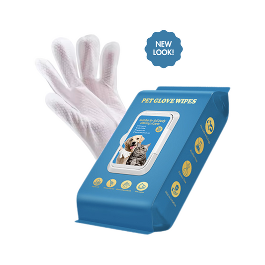Paworae™ Deodorizing Cat & Dog Grooming Glove Wipes