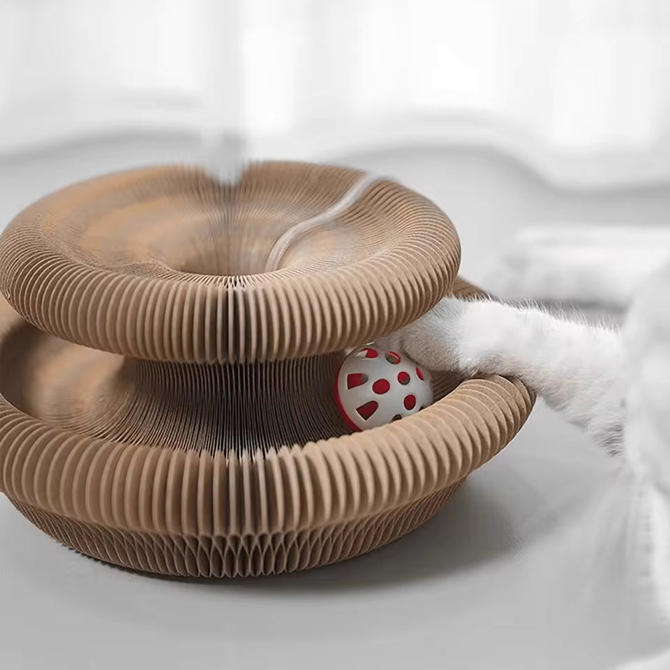 Paworae™ Cat Scratcher with Bell & Catnip
