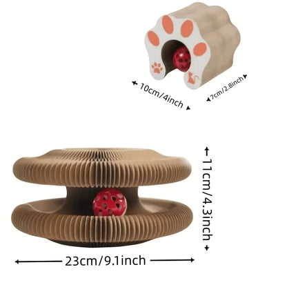 Paworae™ Cat Scratcher with Bell & Catnip