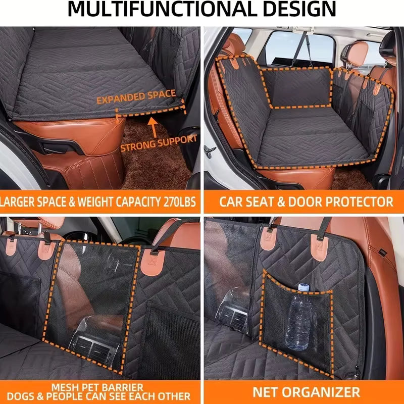 Paworae™ Hard Bottom Car Seat Cover for Dogs