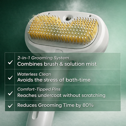 Paworae™ Steam Spray Pet Grooming Brush